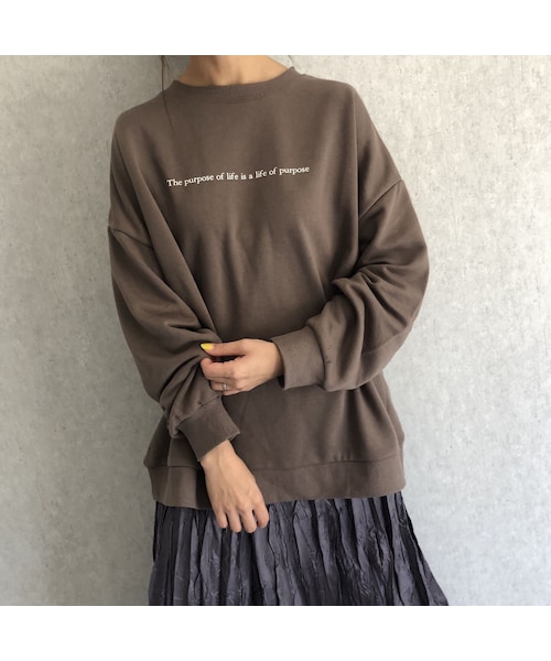 copine（コピン）の「再々入荷！ゆるっとオーバーサイズ！バックプリントスウェット(3color)【クリックポスト対象商品】（スウェット・レディース・その他）」の6枚目の写真