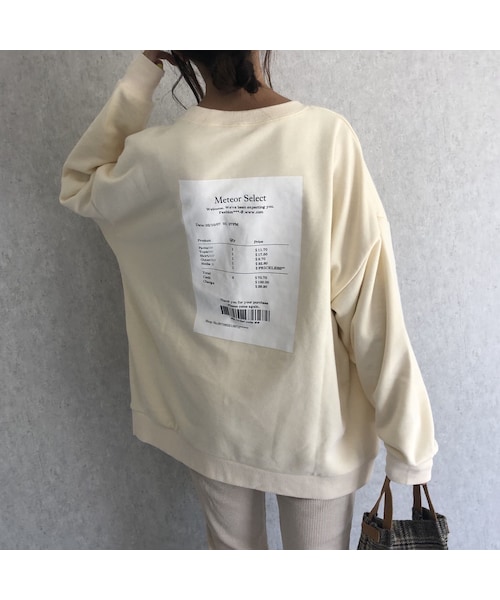 copine（コピン）の「再々入荷！ゆるっとオーバーサイズ！バックプリントスウェット(3color)【クリックポスト対象商品】（スウェット・レディース・その他）」の14枚目の写真