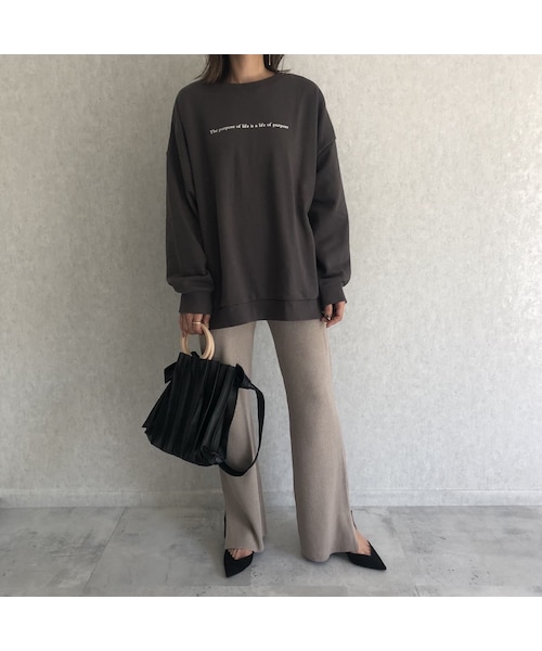 copine（コピン）の「再々入荷！ゆるっとオーバーサイズ！バックプリントスウェット(3color)【クリックポスト対象商品】（スウェット・レディース・その他）」の3枚目の写真