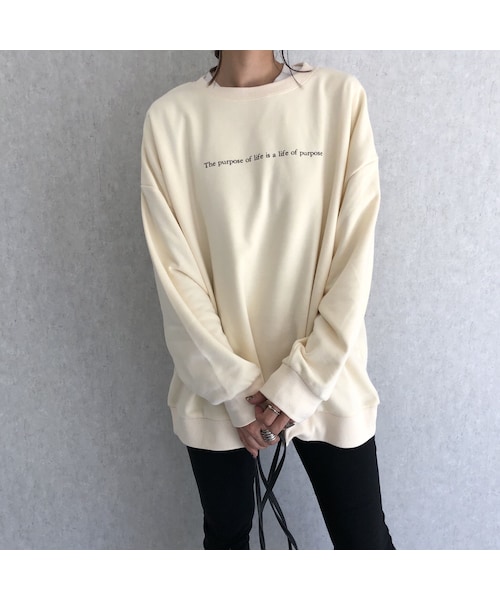 copine（コピン）の「再々入荷！ゆるっとオーバーサイズ！バックプリントスウェット(3color)【クリックポスト対象商品】（スウェット・レディース・その他）」の11枚目の写真