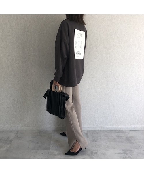 copine（コピン）の「再々入荷！ゆるっとオーバーサイズ！バックプリントスウェット(3color)【クリックポスト対象商品】（スウェット・レディース・その他）」の4枚目の写真