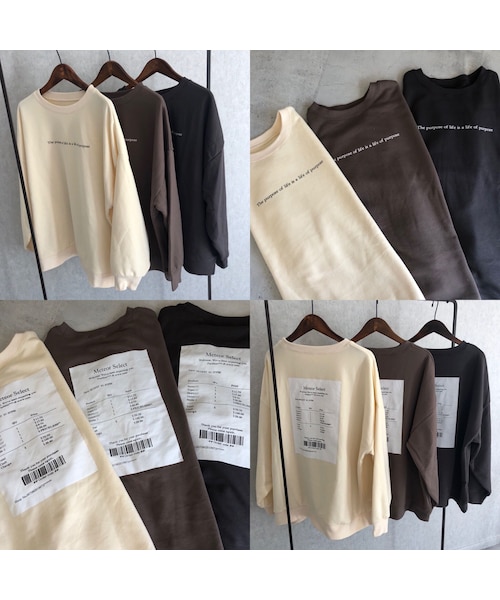 copine（コピン）の「再々入荷！ゆるっとオーバーサイズ！バックプリントスウェット(3color)【クリックポスト対象商品】（スウェット・レディース・その他）」の15枚目の写真