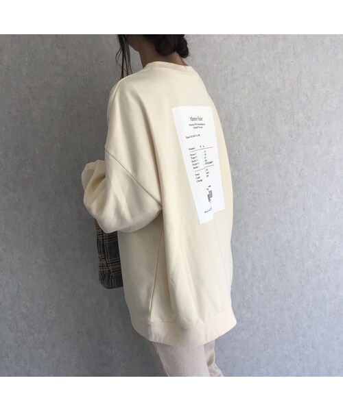 copine（コピン）の「再々入荷！ゆるっとオーバーサイズ！バックプリントスウェット(3color)【クリックポスト対象商品】（スウェット・レディース・その他）」の13枚目の写真
