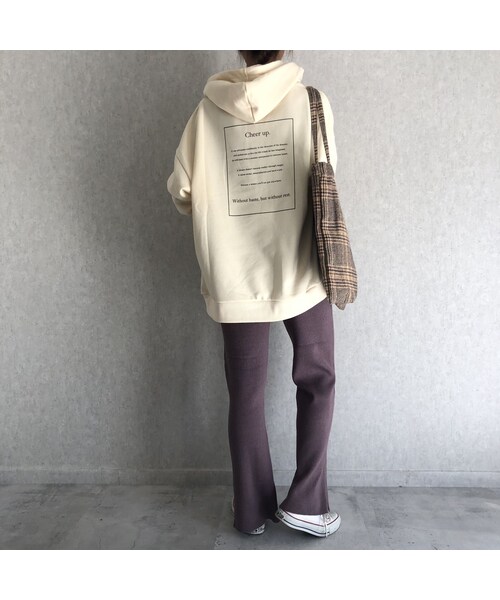 copine(コピン)の「再入荷!美シルエット裾スリットデザイン!フレアニットリブパンツ(3color)【クリックポスト対象商品】(その他パンツ・レディース・その他)」の6枚目の写真