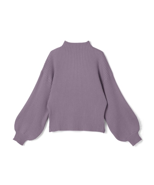 GRL（グレイル）の「ボリュームスリーブボトルネックニットトップス（ニット/セーター・レディース・オフベージュ/くすみパープル/オフホワイト/アイボリー/グレージュ/ブラック・F）」の6枚目の写真