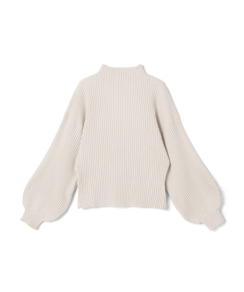 GRL（グレイル）の「ボリュームスリーブボトルネックニットトップス（ニット/セーター・レディース・オフベージュ/くすみパープル/オフホワイト/アイボリー/グレージュ/ブラック・F）」の3枚目の写真