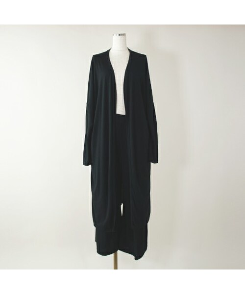 enough for me（イナフフォーミー）の「ロングカーディガンセットアップ（カーディガン/ボレロ・レディース・レッド/ブラウン/ブラック・フリー）」の2枚目の写真