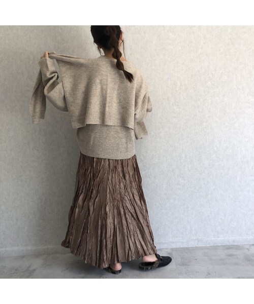 copine(コピン)の「着回し力抜群!肩掛けニット付きシンプルニット(3color)(ニット/セーター・レディース・その他)」の5枚目の写真