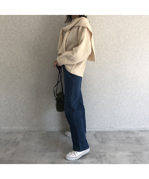 copine(コピン)の「着回し力抜群!肩掛けニット付きシンプルニット(3color)(ニット/セーター・レディース・その他)」の8枚目の写真