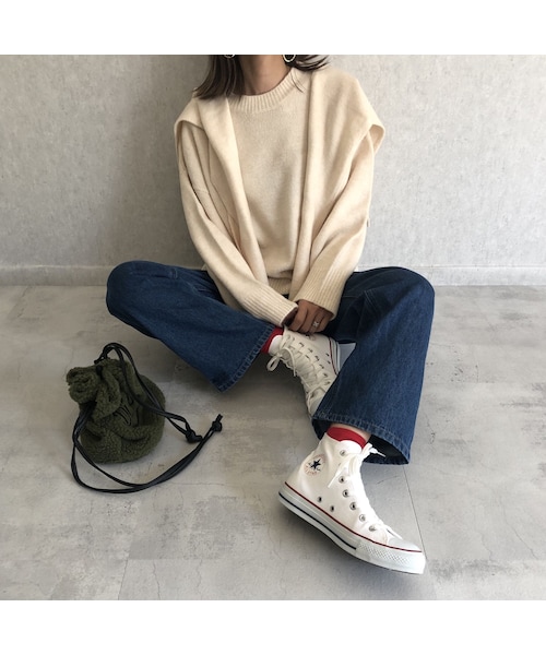 copine(コピン)の「着回し力抜群!肩掛けニット付きシンプルニット(3color)(ニット/セーター・レディース・その他)」の9枚目の写真