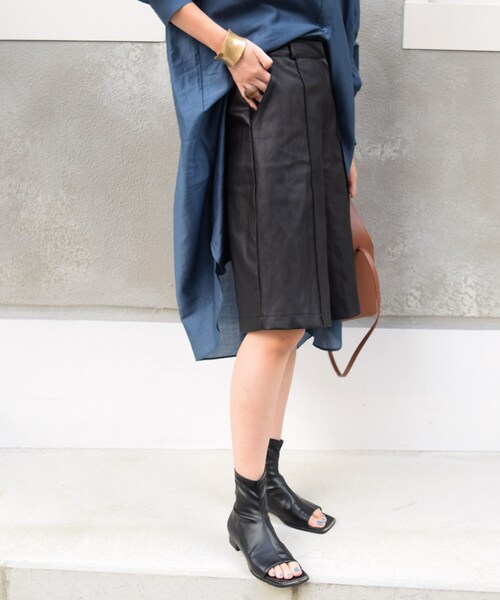 no brand(ノーブランド)の「エコレザーバミューダPT(その他パンツ・レディース・その他)」の7枚目の写真