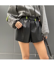 no brand | FAKEレザーボクサーパンツ｢button｣ #3021(その他パンツ)