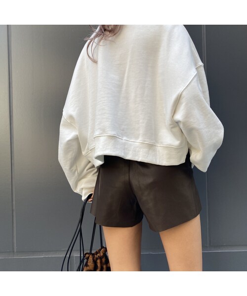 no brand（ノーブランド）の「FAKEレザーボクサーパンツ｢button｣ #3021（その他パンツ・レディース・その他）」の11枚目の写真