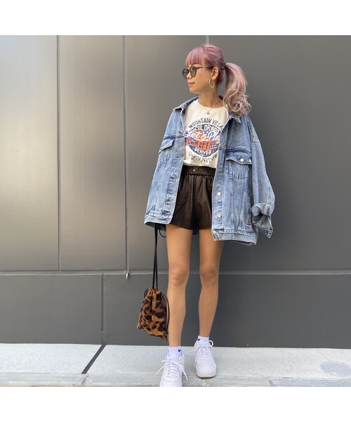 no brand（ノーブランド）の「FAKEレザーボクサーパンツ｢button｣ #3021（その他パンツ・レディース・その他）」の13枚目の写真