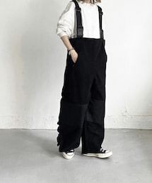 yaca ヤーカ サロペット オーバーオール fleece overall YACA（ヤーカ）の「fleece overall（サロペット/オーバーオール