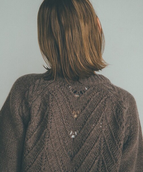 CLANE（クラネ）の「オープンワークケーブルニット（）」 - WEAR