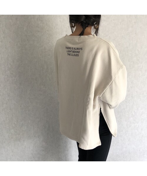 copine(コピン)の「大人気シリーズサイドジッパーデザイン!バックプリントスウェット(3color)【クリックポスト対象商品】(スウェット・レディース・その他)」の12枚目の写真