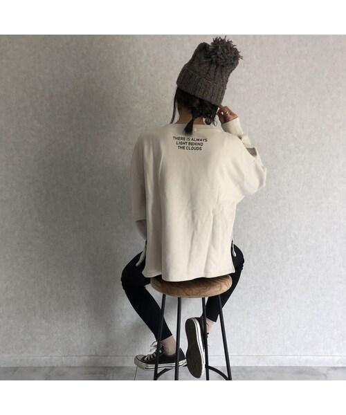 copine(コピン)の「大人気シリーズサイドジッパーデザイン!バックプリントスウェット(3color)【クリックポスト対象商品】(スウェット・レディース・その他)」の14枚目の写真