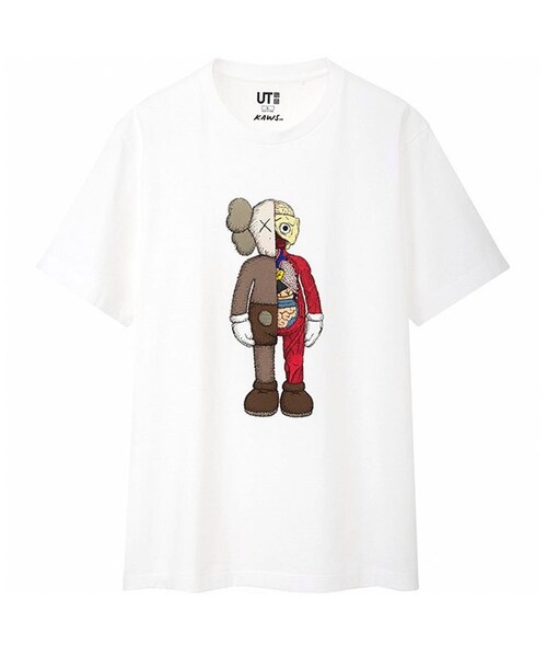 Handmade(ハンドメイド)の「KAWS x Uniqlo Flayed Tee (US Sizing) White(Tシャツ/カットソー・メンズ・その他)」の1枚目の写真