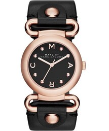 Marc by Marc Jacobs | MARC BY MARC JACOBS 'Small Molly' Leather Strap Watch, 30mm(アナログ腕時計)