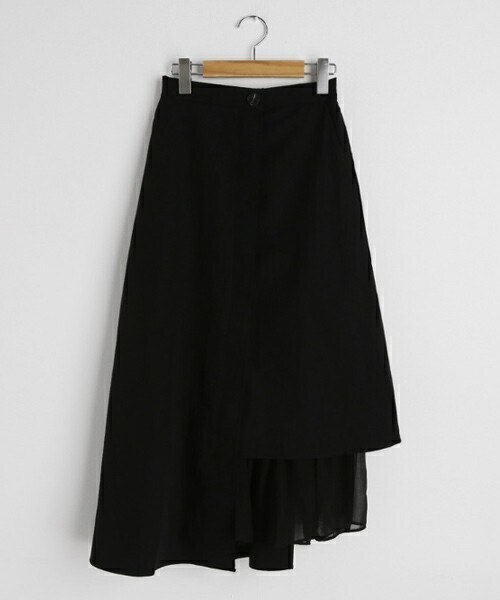 DHOLIC(ディーホリック)の「配色フレアヘムスカート(スカート・レディース・ブラック/ベージュ・FREE)」の1枚目の写真