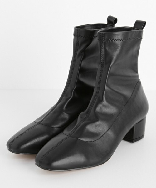 DHOLIC(ディーホリック)の「2TYPEアンクルブーツ(ブーティ・レディース・ブラック/その他/ベージュ・225/230/235/240/245/250)」の1枚目の写真