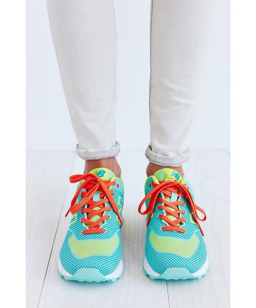 NEW BALANCE(ニューバランス)の「New Balance 574 Textured Dot Running Sneaker(スニーカー・レディース・TURQUOISE/BLUE MULTI/PINK・9/6/6.5/7/7.5/8/8.5/10)」の7枚目の写真