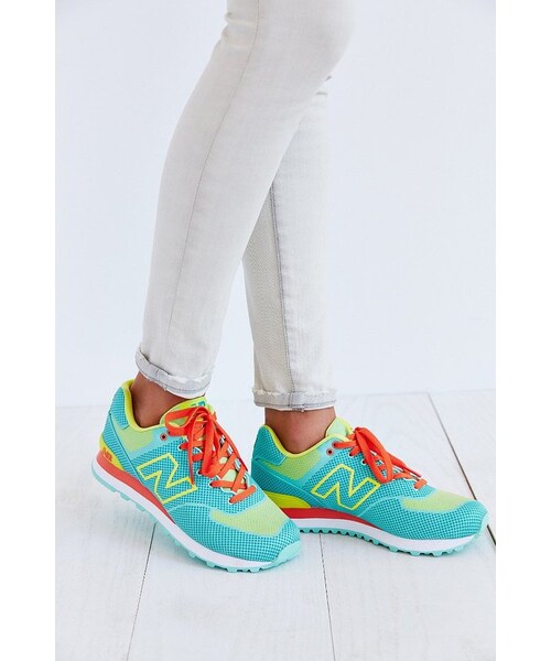 NEW BALANCE(ニューバランス)の「New Balance 574 Textured Dot Running Sneaker(スニーカー・レディース・TURQUOISE/BLUE MULTI/PINK・9/6/6.5/7/7.5/8/8.5/10)」の6枚目の写真