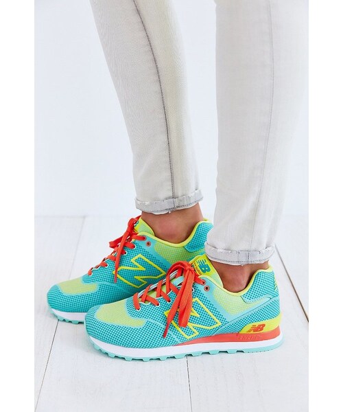 NEW BALANCE(ニューバランス)の「New Balance 574 Textured Dot Running Sneaker(スニーカー・レディース・TURQUOISE/BLUE MULTI/PINK・9/6/6.5/7/7.5/8/8.5/10)」の9枚目の写真