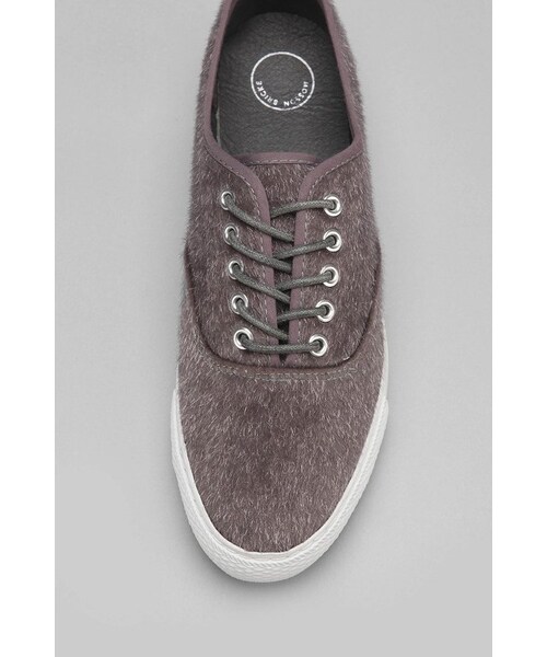 URBAN OUTFITTERS（アーバンアウトフィッターズ）の「Mosson Bricke Stacked CVO Pony Hair Trainer Sneaker（スニーカー・メンズ・GREY/BLACK・10/10.5/8/9/12/13/11/9.5）」の7枚目の写真