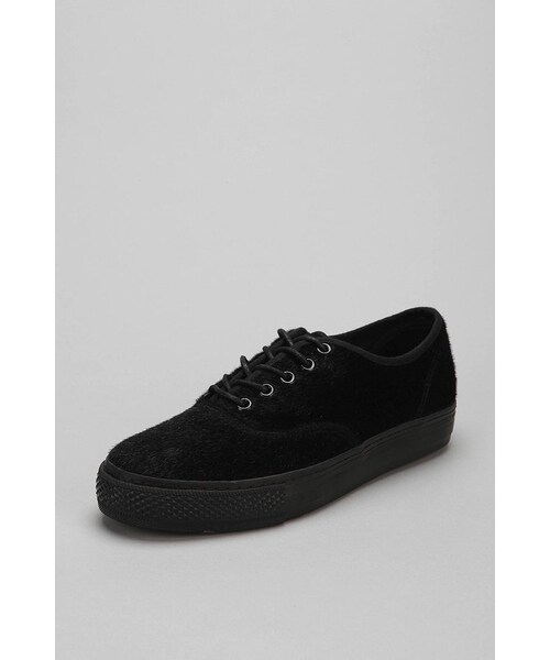 URBAN OUTFITTERS（アーバンアウトフィッターズ）の「Mosson Bricke Stacked CVO Pony Hair Trainer Sneaker（スニーカー・メンズ・GREY/BLACK・10/10.5/8/9/12/13/11/9.5）」の4枚目の写真