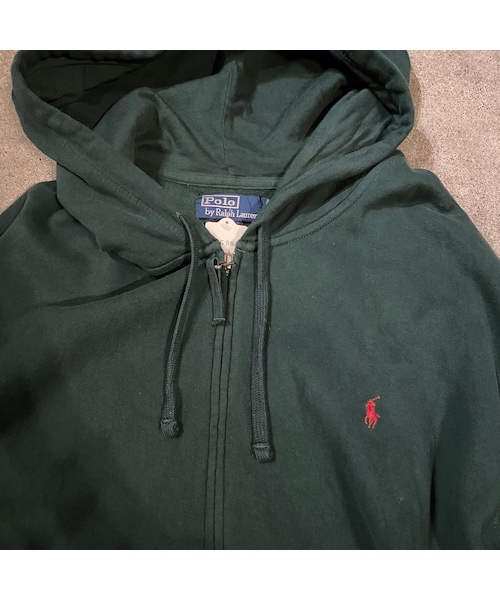 上品なカジュアル!!【Polo Ralph Lauren】フルジップ パーカー ダブルニット フルジップ フーディ（パーカー）｜POLO RALPH