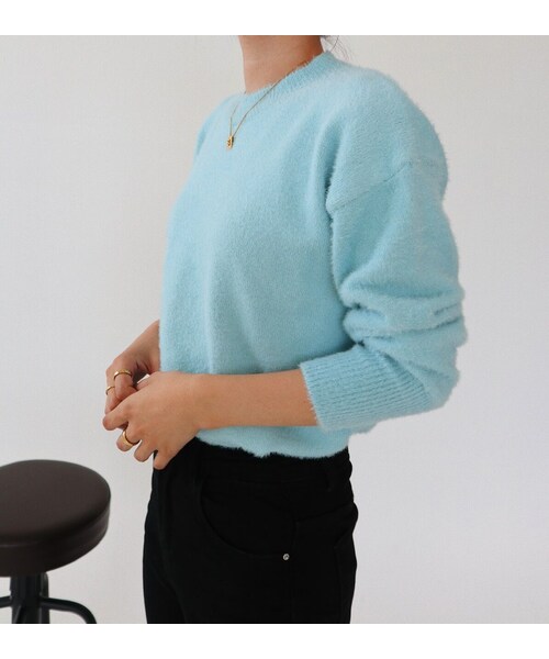 no brand（ノーブランド）の「#351 カラートップス / ベビーブルー（T 