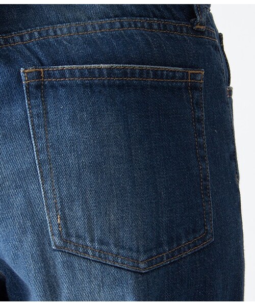 VIS（ビス）の「【先行受注】ボーイフレンドデニムパンツ【秋の新作】（パンツ・レディース・ホワイト/ネイビー/ブルー系・S/M/L/LL）」の9枚目の写真