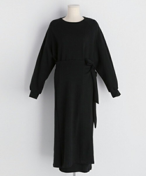 DHOLIC(ディーホリック)の「スウェットラップワンピース(ワンピース・レディース・グレー/ブラック/パープル・FREE)」の2枚目の写真