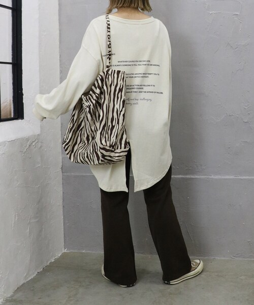 Sheson（シーズン）の「アニマル柄ビッグトートバッグ（トートバッグ・レディース・レオパード/ゼブラブラウン/ゼブラホワイト・FREE）」の4枚目の写真