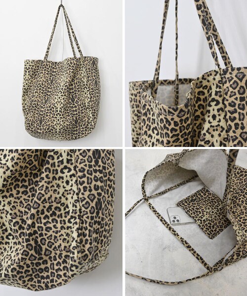 Sheson（シーズン）の「アニマル柄ビッグトートバッグ（トートバッグ・レディース・レオパード/ゼブラブラウン/ゼブラホワイト・FREE）」の7枚目の写真
