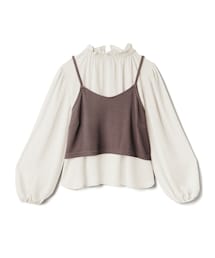 GRL（グレイル）の「ビスチェXフリルネックブラウスセット（シャツ/ブラウス）」