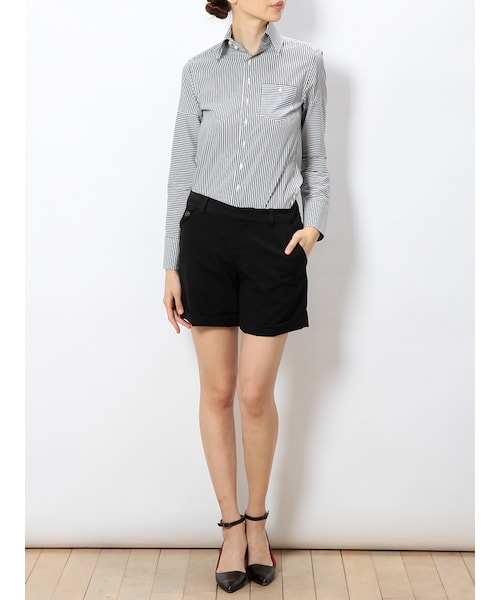 io（イオ）の「ioHEATHROW シャツ（トップス・レディース・099 ブラック・1）」の8枚目の写真