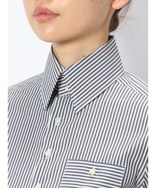 io（イオ）の「ioHEATHROW シャツ（トップス・レディース・099 ブラック・1）」の3枚目の写真