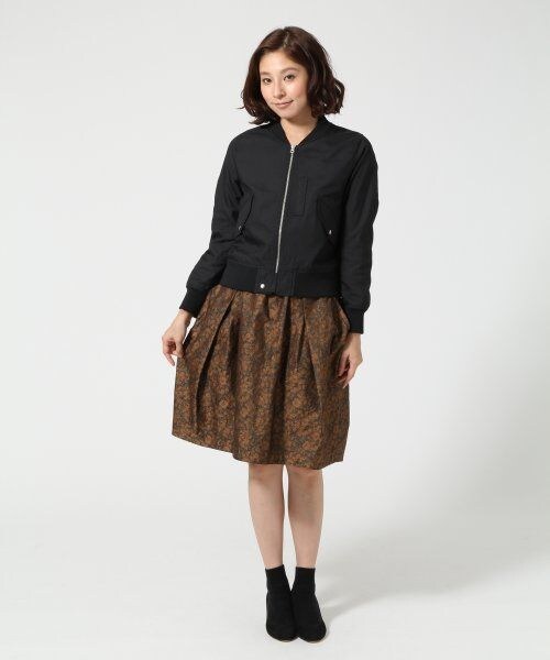 SQUOVAL（スクオーバル）の「シャンブレーオックスＭＡ－１（ジャケット/アウター・レディース・ブラック/ネイビー・FREE）」の5枚目の写真