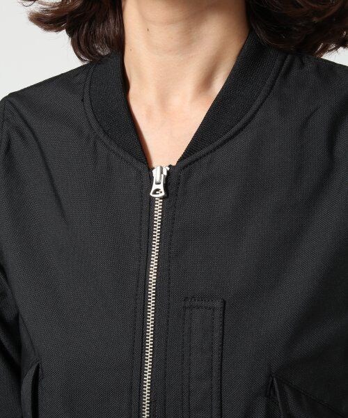 SQUOVAL（スクオーバル）の「シャンブレーオックスＭＡ－１（ジャケット/アウター・レディース・ブラック/ネイビー・FREE）」の7枚目の写真