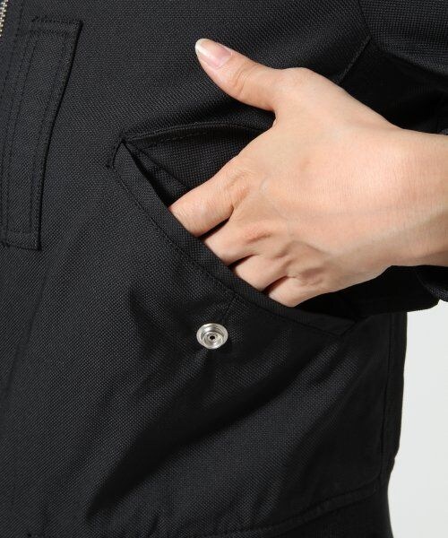 SQUOVAL（スクオーバル）の「シャンブレーオックスＭＡ－１（ジャケット/アウター・レディース・ブラック/ネイビー・FREE）」の10枚目の写真