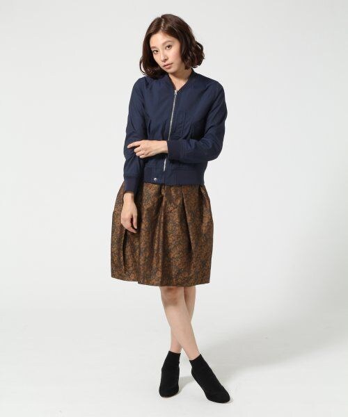 SQUOVAL（スクオーバル）の「シャンブレーオックスＭＡ－１（ジャケット/アウター・レディース・ブラック/ネイビー・FREE）」の6枚目の写真