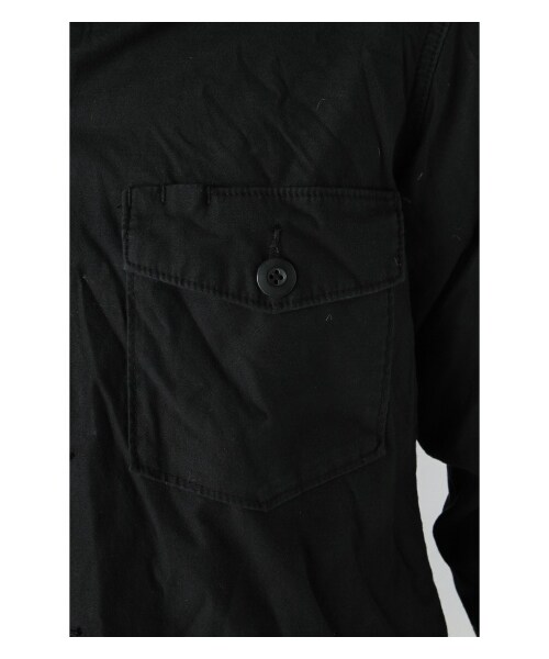 JOURNAL STANDARD relume（ジャーナルスタンダード　レリューム）の「バックサテンストレッチCPOシャツ（シャツ・メンズ・ブラック/グレーA/カーキ・S/M/L）」の10枚目の写真