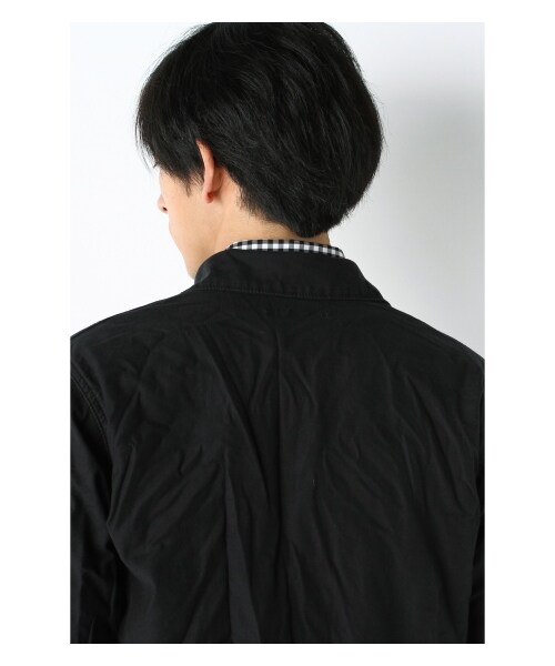 JOURNAL STANDARD relume（ジャーナルスタンダード　レリューム）の「バックサテンストレッチCPOシャツ（シャツ・メンズ・ブラック/グレーA/カーキ・S/M/L）」の8枚目の写真