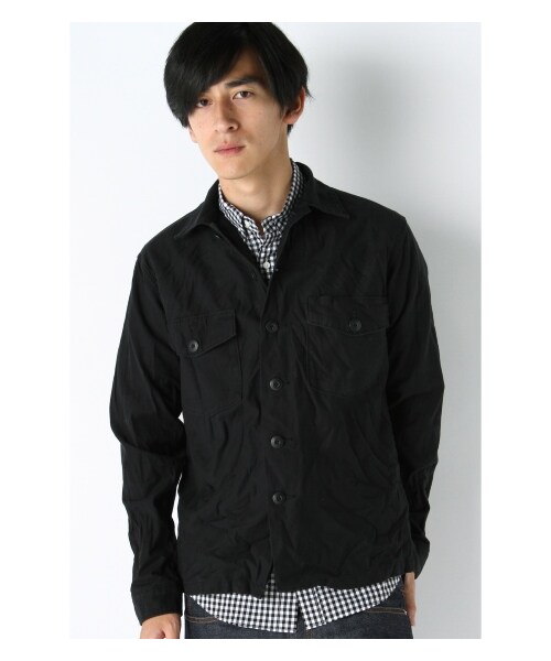 JOURNAL STANDARD relume（ジャーナルスタンダード　レリューム）の「バックサテンストレッチCPOシャツ（シャツ・メンズ・ブラック/グレーA/カーキ・S/M/L）」の15枚目の写真