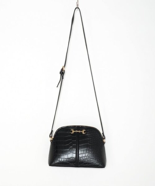 Crisp（クリスプ）の「クロコダイルパターンショルダーバッグ[c3i2718b]（ショルダーバッグ・レディース・ブラック/ブラウン・FREE）」の3枚目の写真