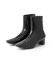 GRL | スクエアトゥエナメルショートブーツ(ブーツ)