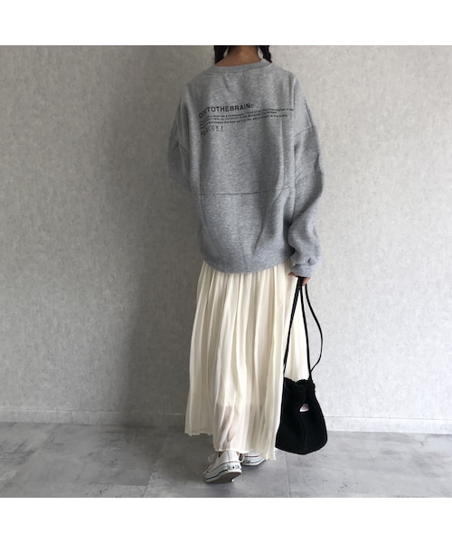 copine（コピン）の「再々入荷！ゆる可愛いオーバーサイズ！あったか裏起毛ロゴスウェット(3color)（スウェット・レディース・その他）」の11枚目の写真